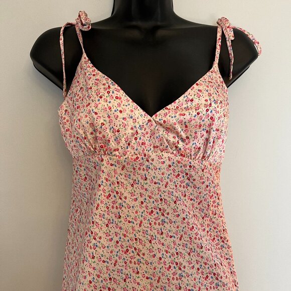 NWT Princess Polly Pink Floral The Veronica Midi Slip Dress, Size 2 - Picture 3 of 10